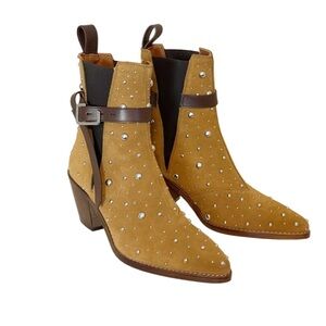 Zadig & Voltaire Tyler Cecilia Dream Stud Boot $598 Tan Size 6US / 36EU NWB